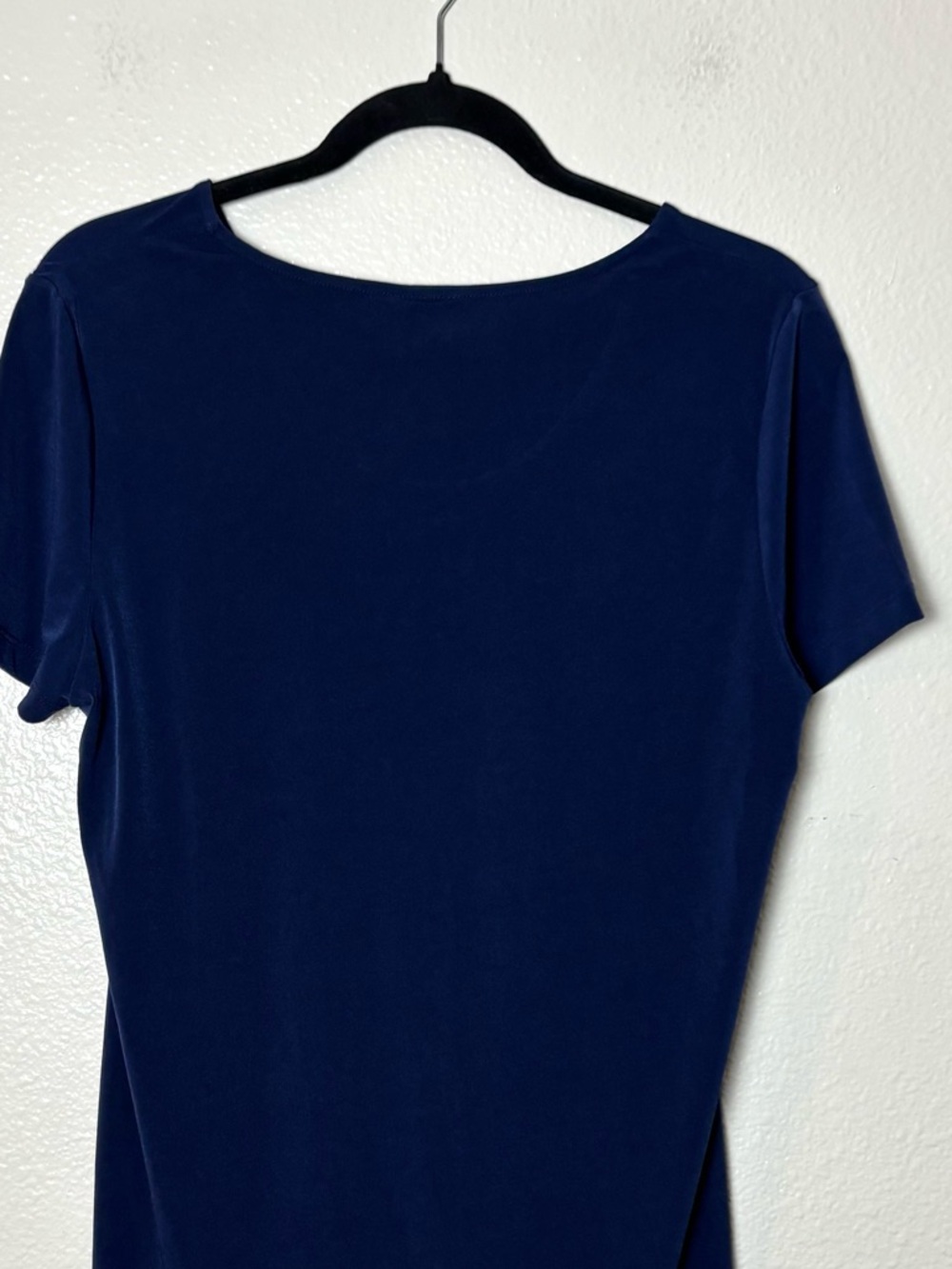 Chico's side-knot grommet top in navy blue women's size medium Chicos size 1 - Picture 11 of 16